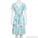 TnaIolral Women Summer Dresses Floral V Neck Boho Floral Mini Beach Skirt Light Blue B07NJ2NHVF